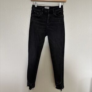 AGOLDE Sophie Crop High Rise Black Denim Jeans Style A018 C-844 Size 29